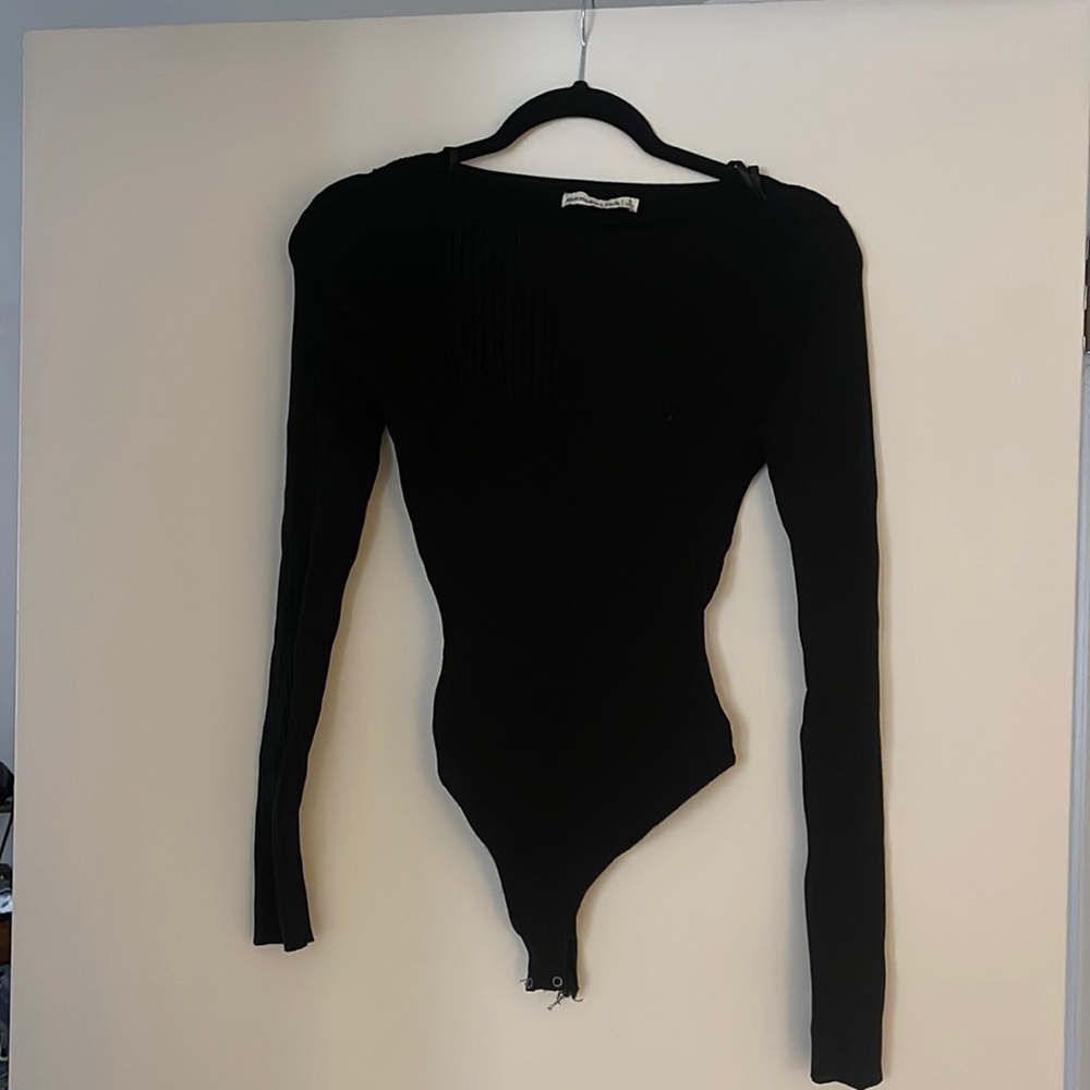 Black ribbed bodysuit from Abercrombie
